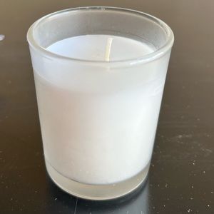 Total of 12 UNSCENTED Glass White Candle Votives Never Burned